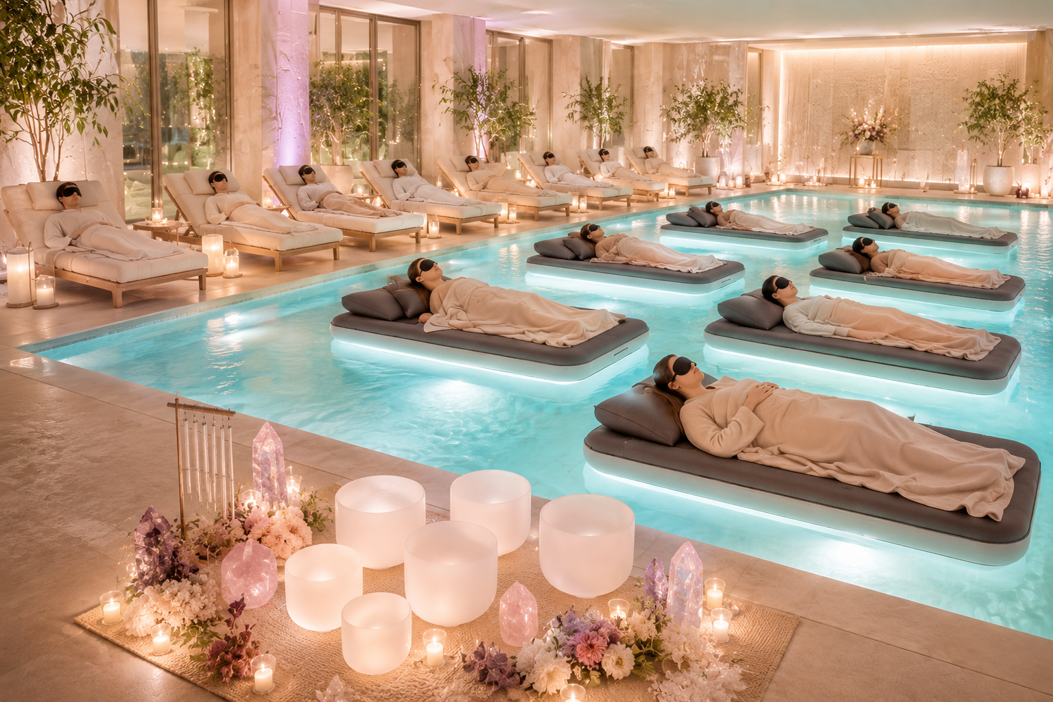 Koncert mis kryształowych w przestrzeni basenu. Wyjątkowa oferta dla hoteli i SPA